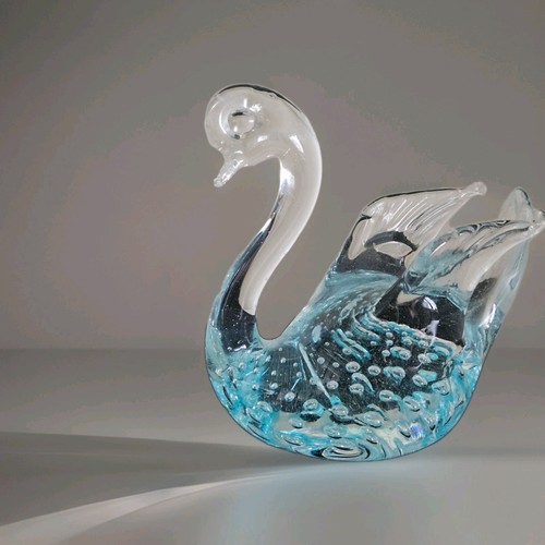 Art glass swan vintage - vintage,