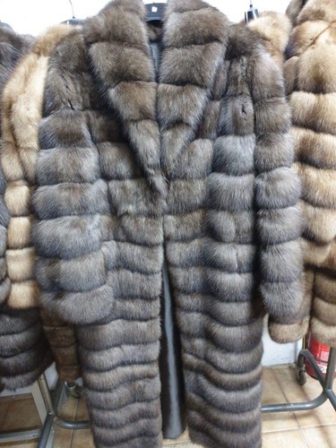 Real sable fur coat - real,