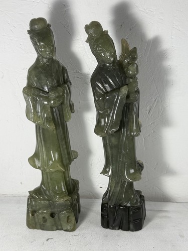 Pair jade antique - pair,