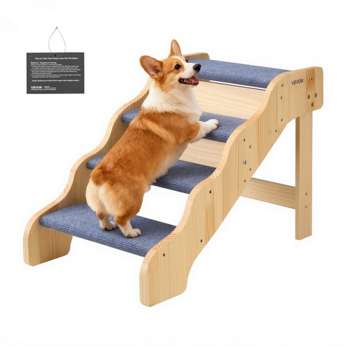 Vevor wood pet stairs for - vevor,