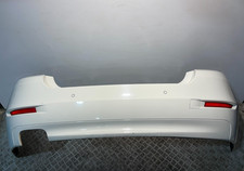 2016 BMW 5 SERIES F10 REAR BUMPER WITH PARKING SENSORS OEM WHITE