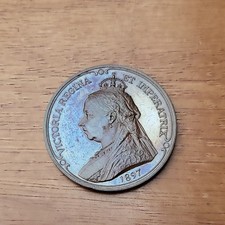 1887 VICTORIA GOLDEN JUBILEE 37mm BRONZE MEDAL - BY PINCHES
