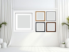 SQUARE PHOTO FRAME WITH WHITE