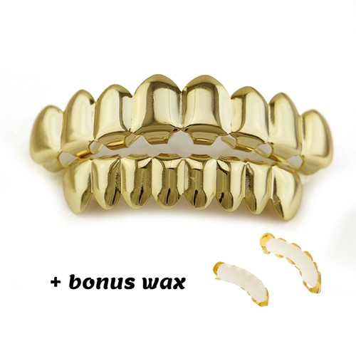 Top bottom gold custom - gold, grills