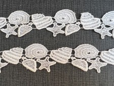 Vintage lace trim starfish sea - lace,