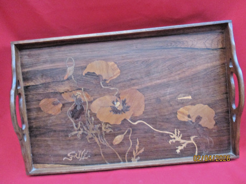 Emile galle beautiful tray - galle,