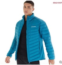 Berghaus Mens Tephra Puffa Hydrodown Warm Jacket Turquoise RRP £170 New. b41