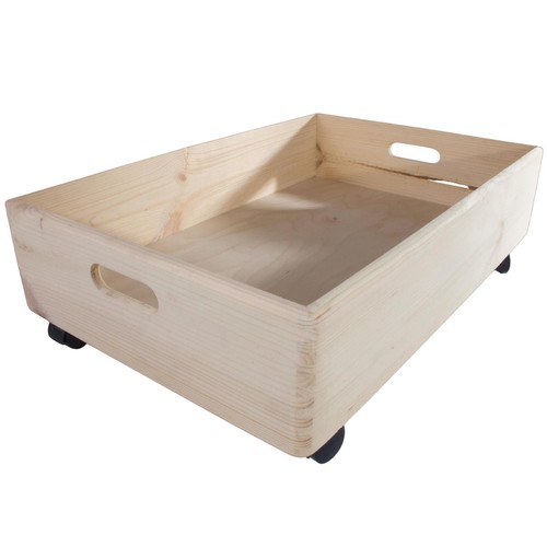 Xlarge wooden underbed shallow - wooden,