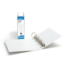 A4 White Presentation Folders Ring Binder 4D Binders 4 Rings Sizes 16mm to 65mm