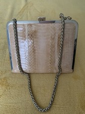 Reiss Snakeskin Clutch Bag
