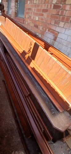 Antique pitch pine wood - pine, planks