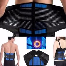 Neoprene Double Pull Lumbar Lower Back Support Belt Brace Posture Pain Relief 
