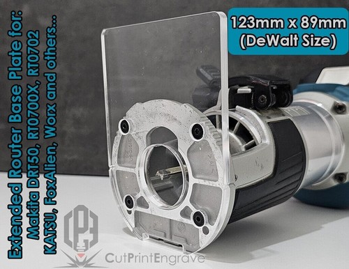Extended router sub base plate - base,
