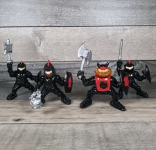 Fisher Price Great Adventures Castle Knights 4 Black Retro 90's Toy Figures 1994