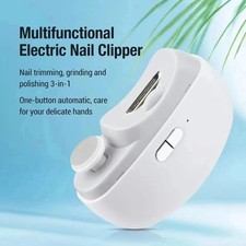 2 In1 Electric Nail Clippers Safe Automatic Nail Clipper Trimmer Cutter Manicure