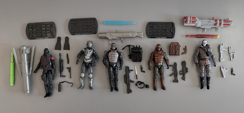 Joe action force figures - joe/action, x5