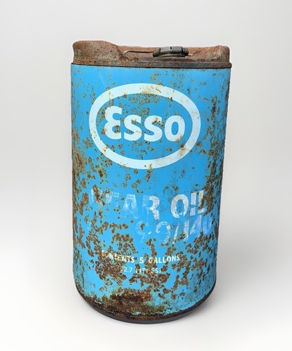 Vintage blue esso gear oil - vintage,