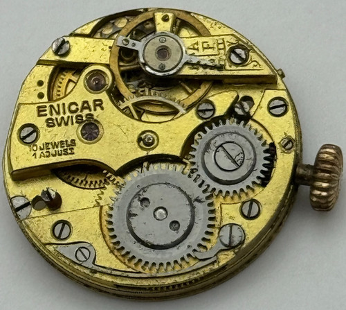 Enicar trench watch movement - enicar,