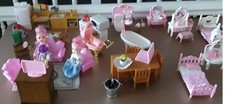 LOT 1 Large Bundle of Doll House Furniture For all room / accessories. new/used