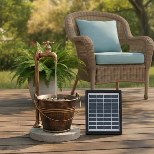 Solar water features garden - solar,