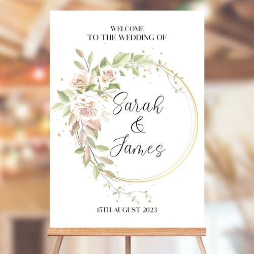 Personalised wedding sign - wedding,