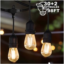 98FT Outdoor String Lights