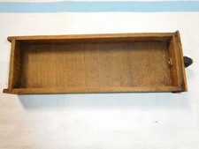 Antique Salvage Small Oak Flat Pencil Drawer for Roll-top Desk Cubby Holes #2263