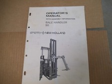 New Holland bale handler 90 operators manual 