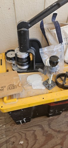 Vintage button maker - button,