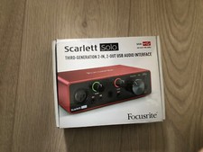 Focusrite Scarlett Solo 3G USB Audio Interface - MOSC0024