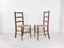 Pair of Vintage Rush Seated