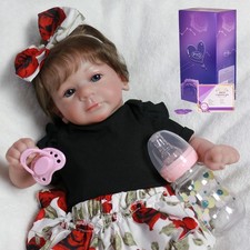 Real Life Reborn Baby Dolls Newborn Girl Vinyl Silicone Realistic Doll Xmas Gift