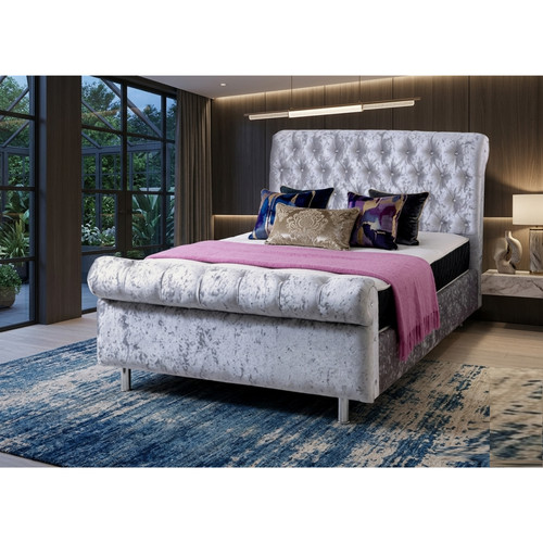 Chesterfield sleigh bed - chesterfield,