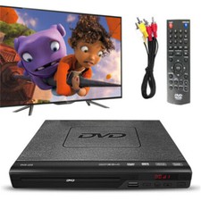DVD Player TV All Region Free DVD Players Mini DVD Play USB with Remote Control