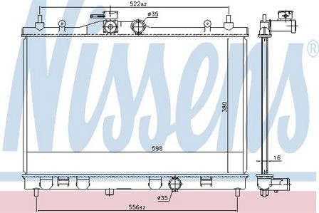 Nissens radiator for - nissens,