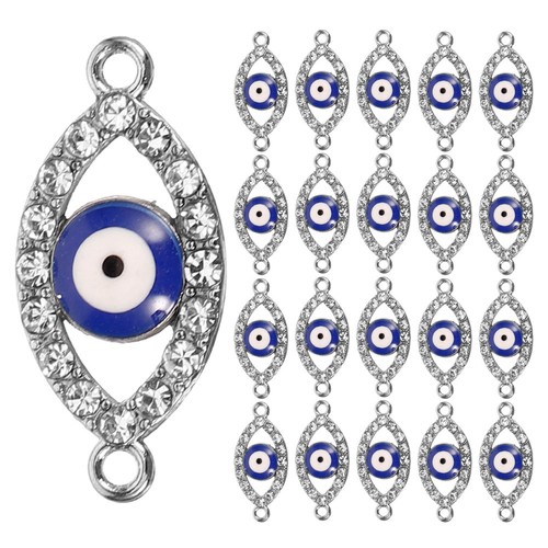 25pcs evil eyes connectors - evil,