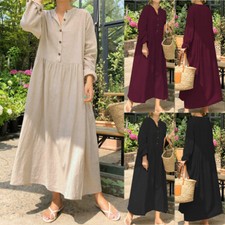 UK Women Long Sleeve Sundress