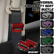  Universal Car Safety Seat Belt 2PCS Buckle Bling Auto Seat Belt Fixing Clips