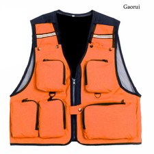 Mesh Vest Multi Pocket Photography Waistcoat Hiking Travel Jacket Fisherman