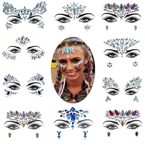 Face gems adhesive - adhesive, glitter