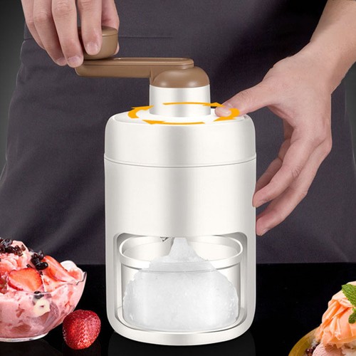 Manual shaved ice machine - shaved,
