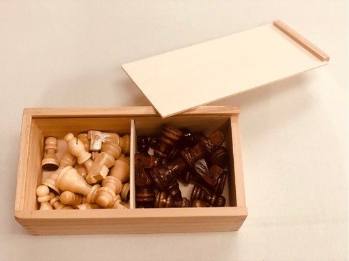 Wooden chess pieces - chess, light
