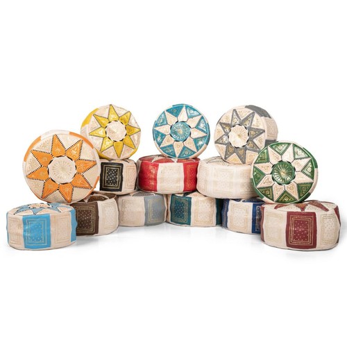 Handmade moroccan pouf genuine - handmade,