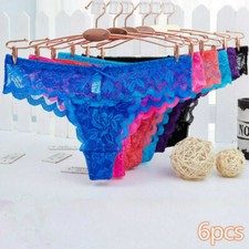 6 Pack Womens Sexy Lace Briefs