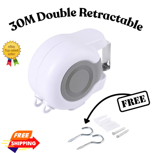 30m retractable clothes reel - retractable,
