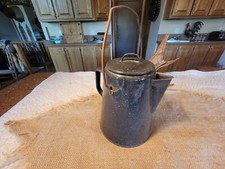 Vintage Frontier Camp Ware Trail Coffee Pot Country Decor