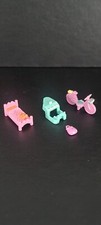 Vintage Polly Pocket Accessories Bike Piano Bed And Bag Rucksack