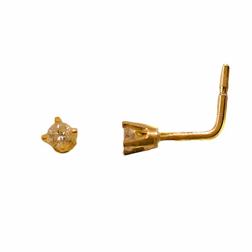 Real diamond nose - stud, 9ct
