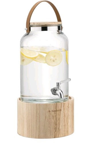 Navaris glass drinks dispenser - navaris,