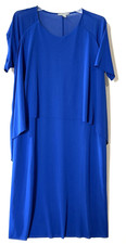 COS Dress Womens Size M Colbert Blue Chiffon Layered Flowy Lagenlook